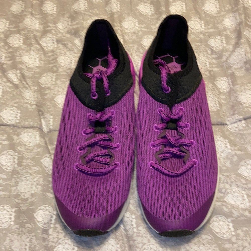 Purple and black new balances.